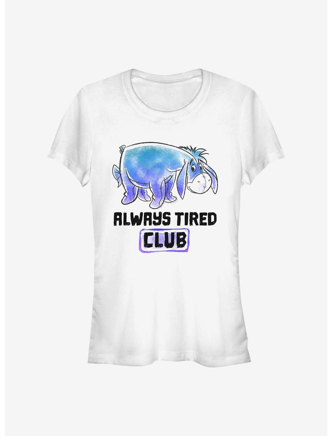 Disney Winnie The Pooh Eeyore Tired Club Girls T-Shirt, WHITE, hi-res