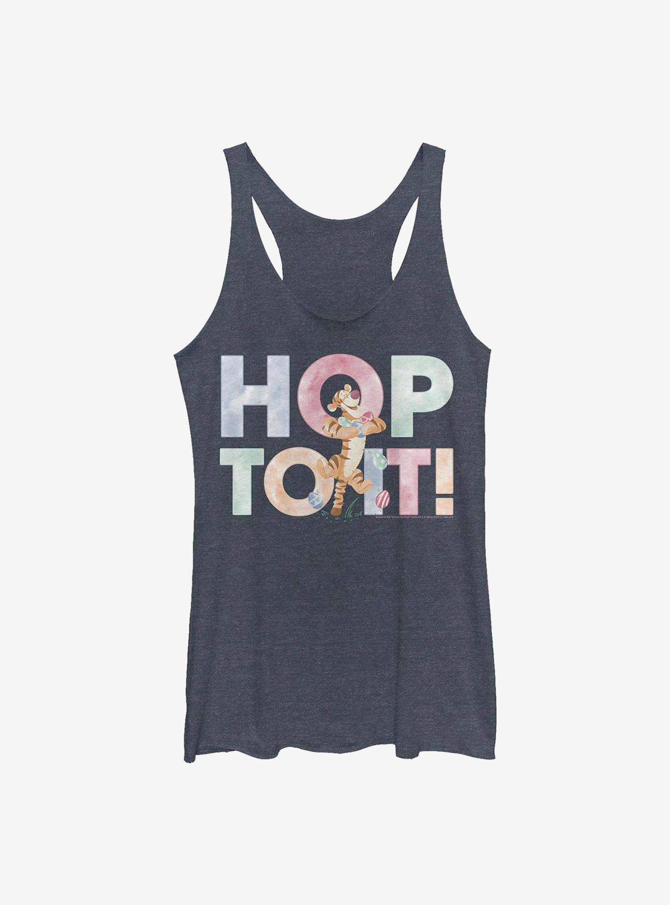 Disney Winnie The Pooh Hop To It Tigger Girls Tank Top, NAVY HTR, hi-res