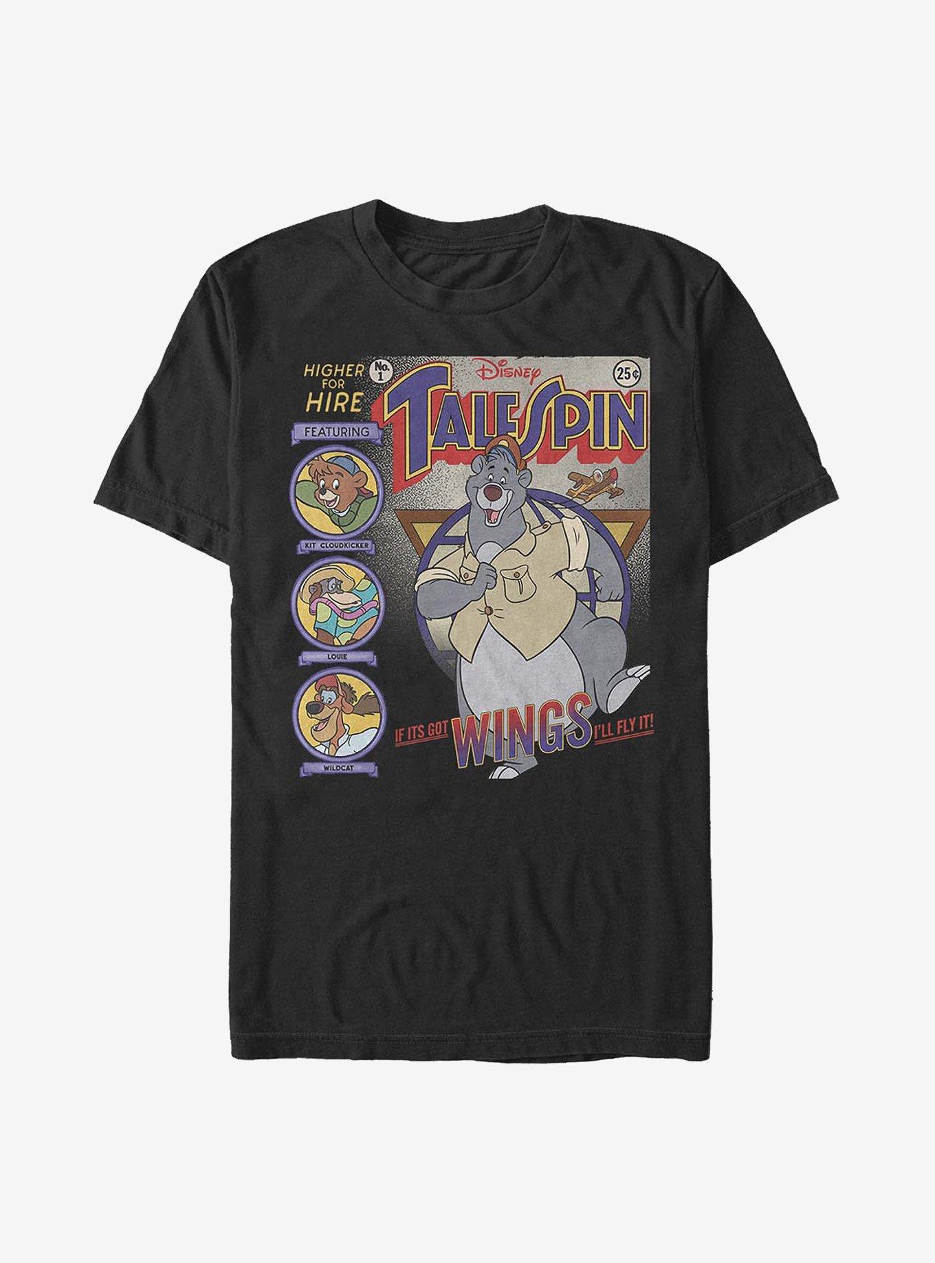 Disney Talespin Tales Cover T-Shirt, BLACK, hi-res