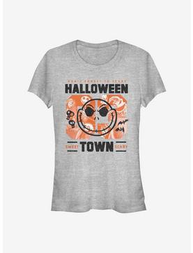 Disney The Nightmare Before Christmas Halloweentown Collage Girls T-Shirt, ATH HTR, hi-res