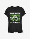 Disney The Nightmare Before Christmas Halloweentown Collage Girls T-Shirt, BLACK, hi-res