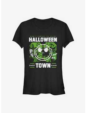 Disney The Nightmare Before Christmas Halloweentown Collage Girls T-Shirt, , hi-res