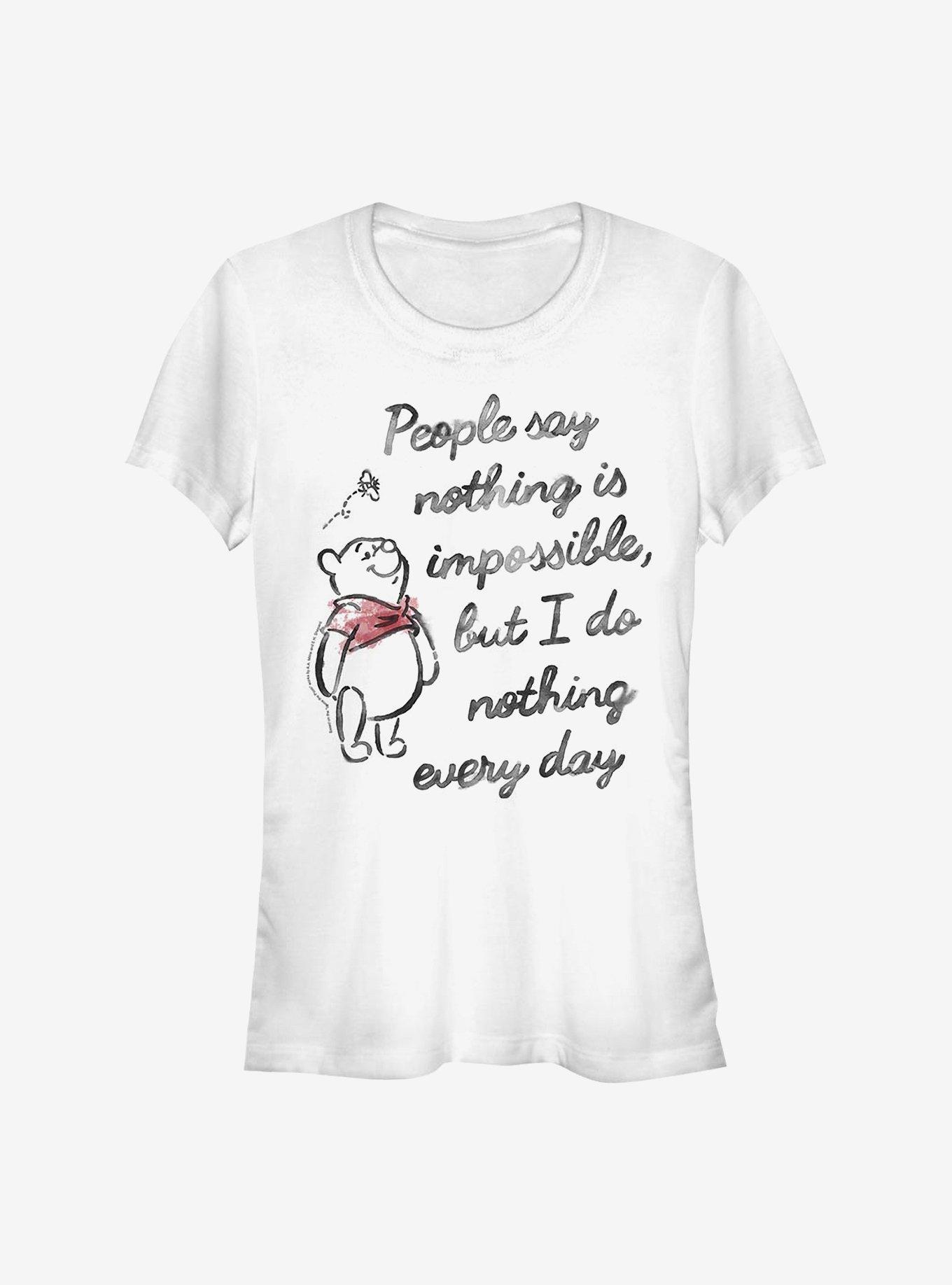 Disney Winnie The Pooh Impossible Girls T-Shirt, WHITE, hi-res