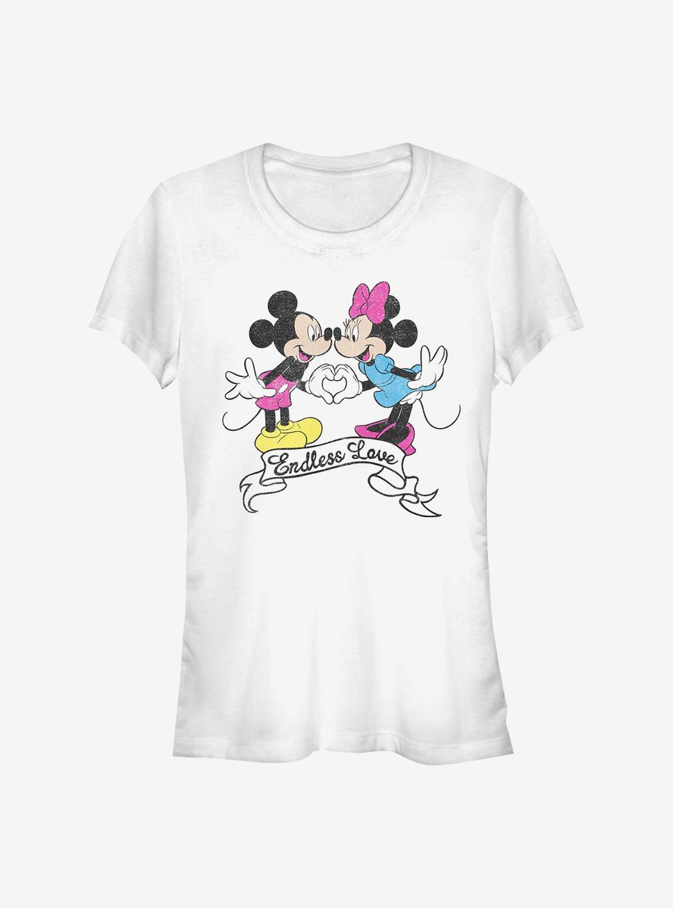 Disney Mickey Mouse & Minnie Mouse Endless Love Girls T-Shirt, WHITE, hi-res