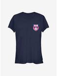 Disney Mickey Mouse France Badge Girls T-Shirt, NAVY, hi-res