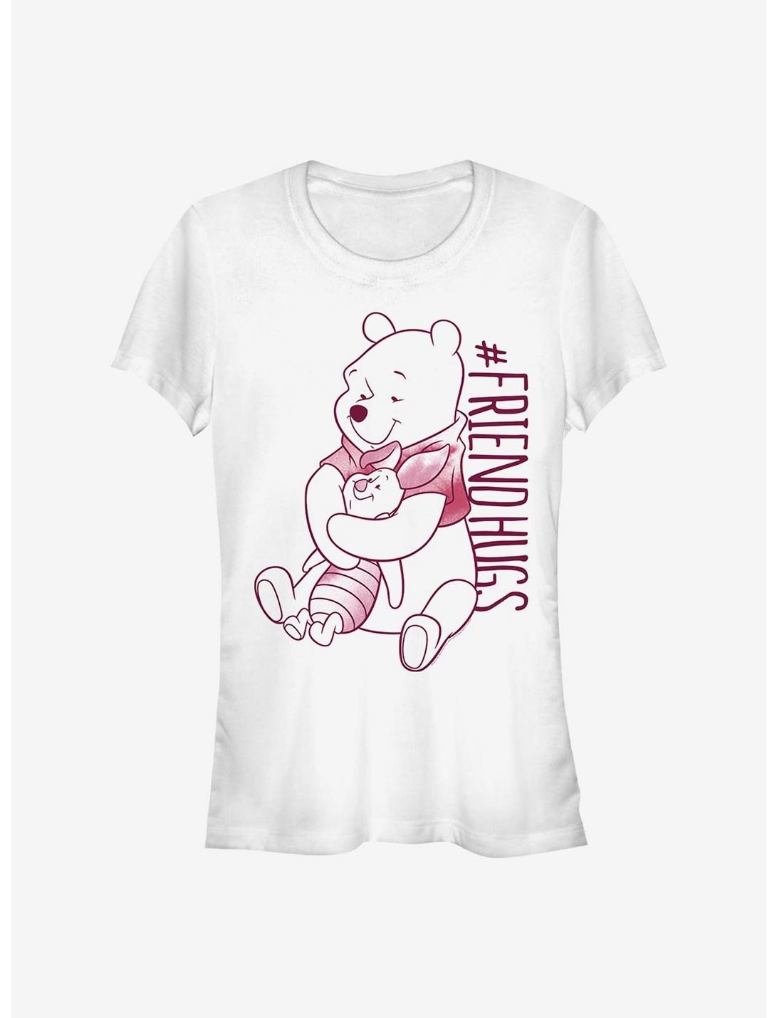 Disney Winnie The Pooh Piglet Pooh Hugs Classic Girls T-Shirt, WHITE, hi-res
