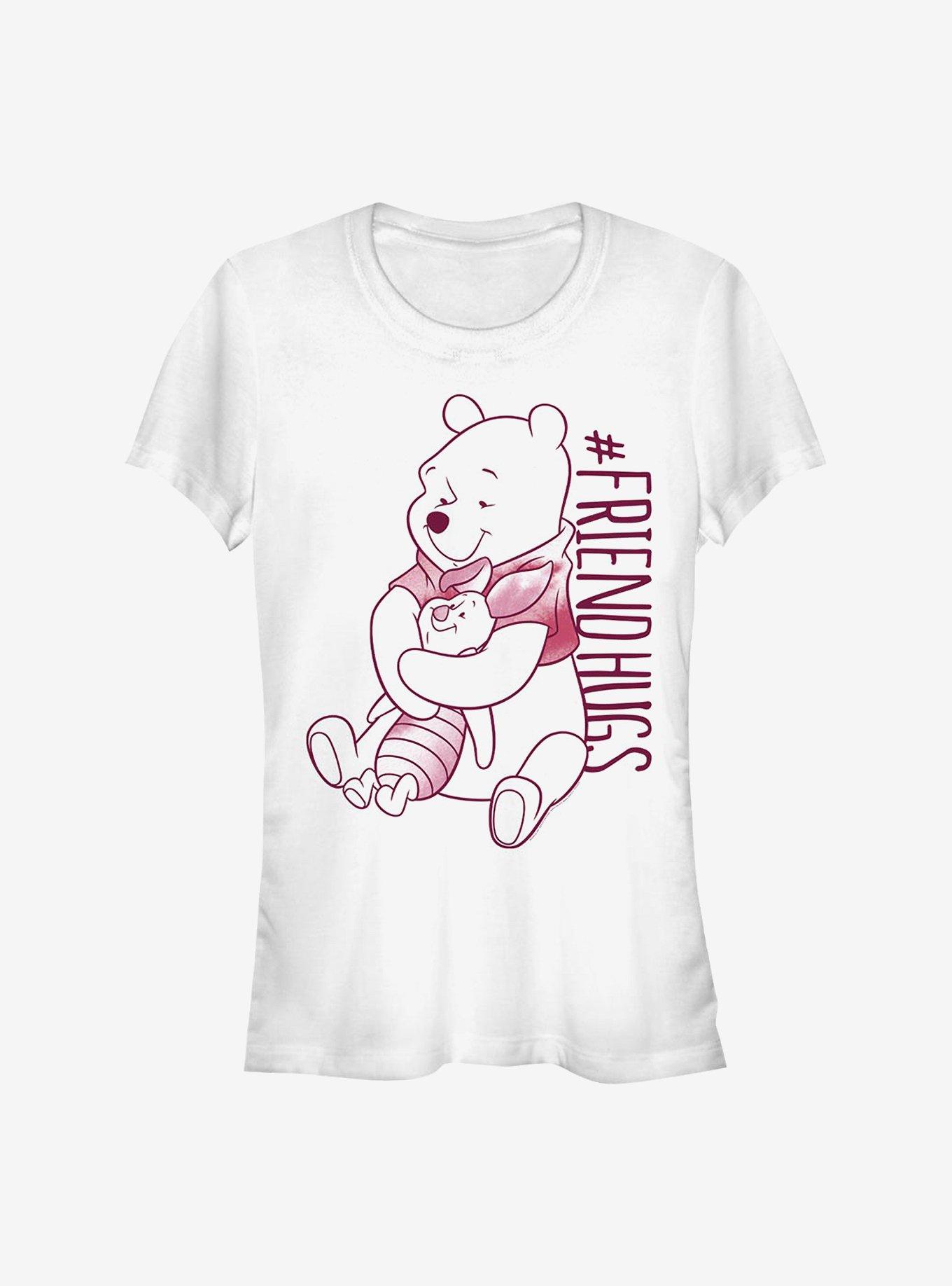 Disney Winnie The Pooh Piglet Pooh Hugs Classic Girls T-Shirt, WHITE, hi-res