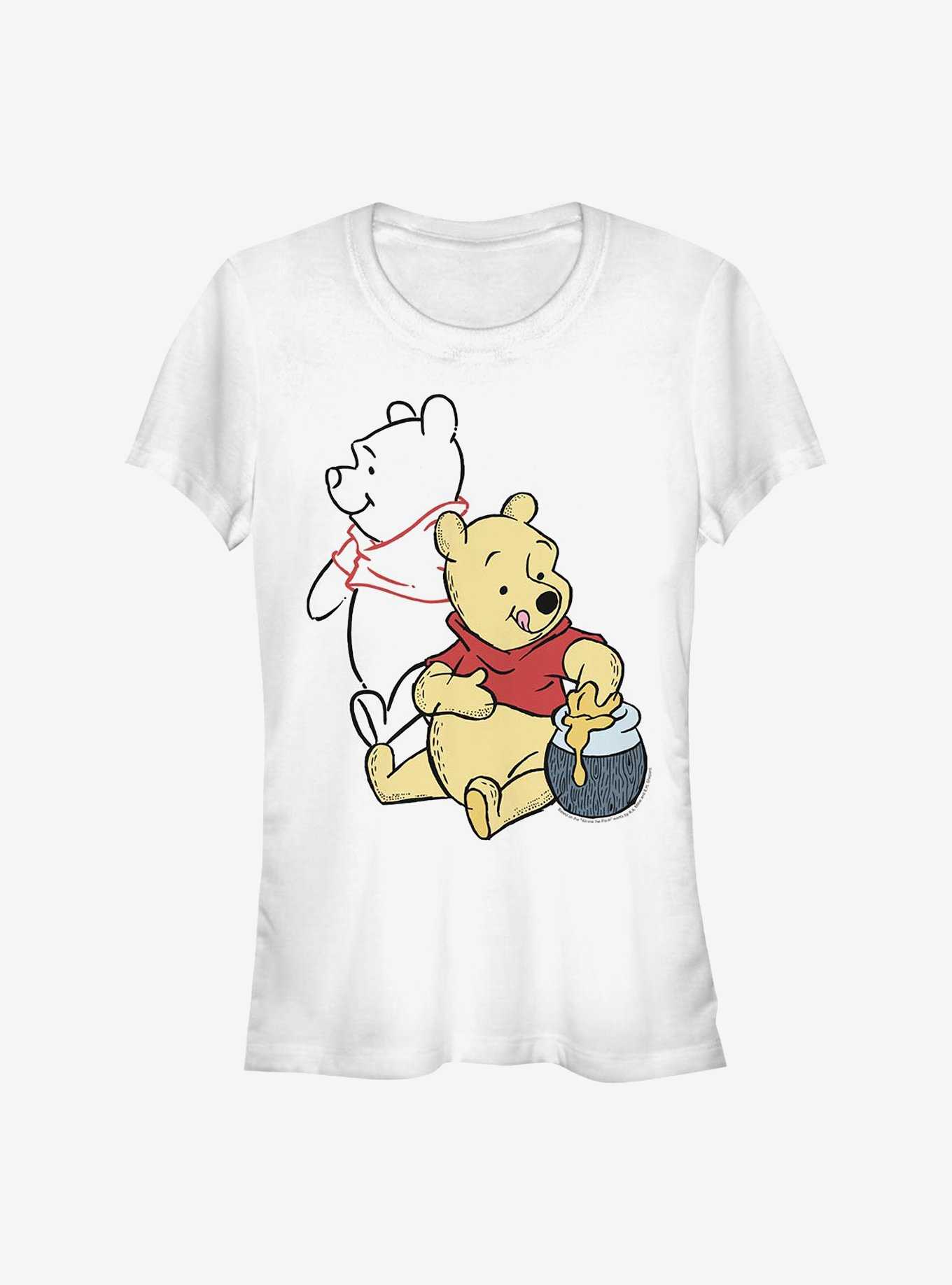 Disney Winnie The Pooh Pooh Line Art Girls T-Shirt, , hi-res