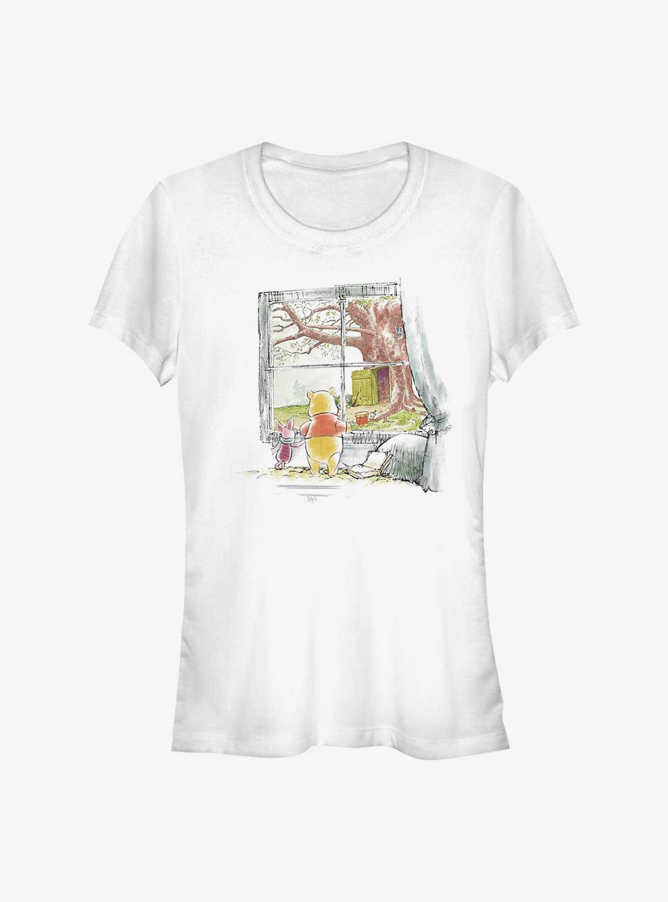 Disney Winnie The Pooh Winnie & Piglet Window Girls T-Shirt, , hi-res