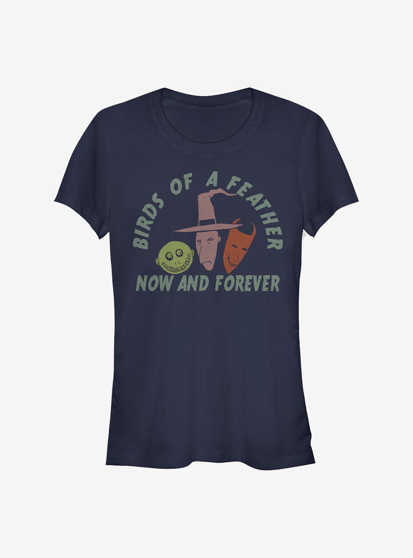 Disney The Nightmare Before Christmas Now And Forever Lock, Shock And Barrel Girls T-Shirt, NAVY, hi-res