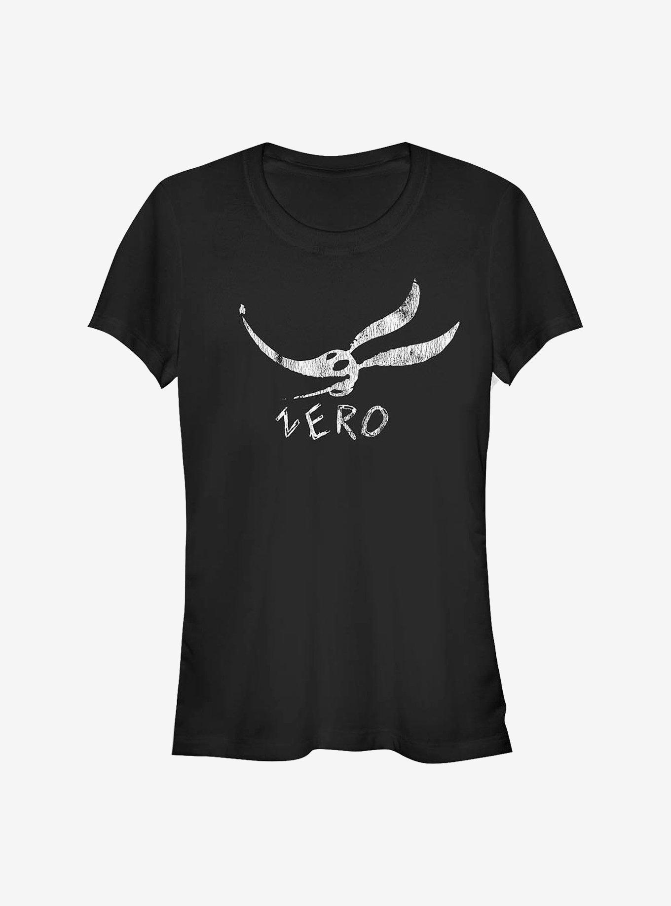 The Nightmare Before Christmas Zero Face Girls T-Shirt, BLACK, hi-res