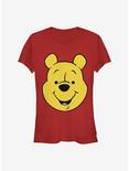 Disney Winnie The Pooh Winnie Big Face Girls T-Shirt, RED, hi-res