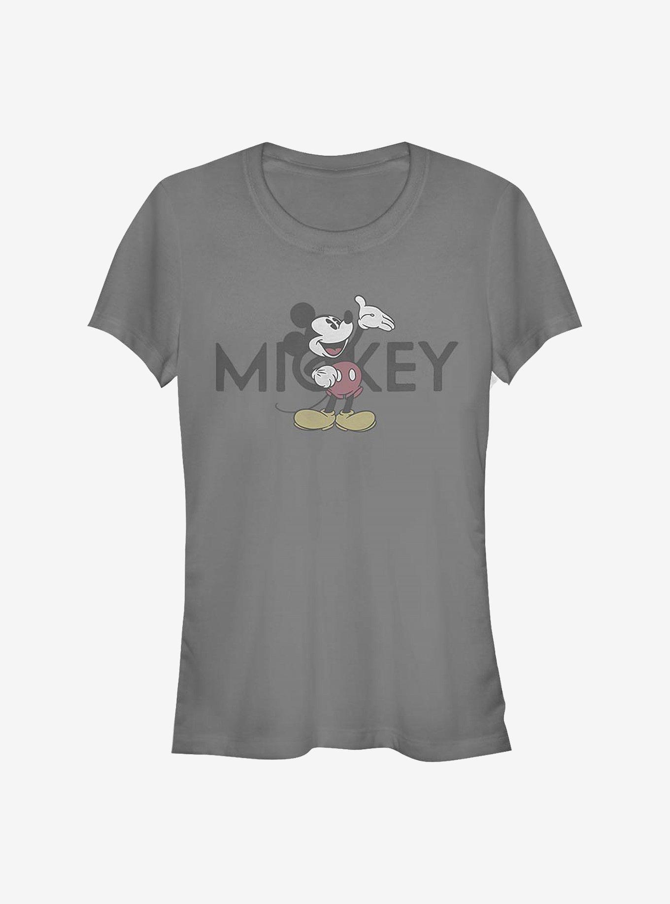 Disney Mickey Mouse Vintage Mickey Girls T-Shirt, CHARCOAL, hi-res