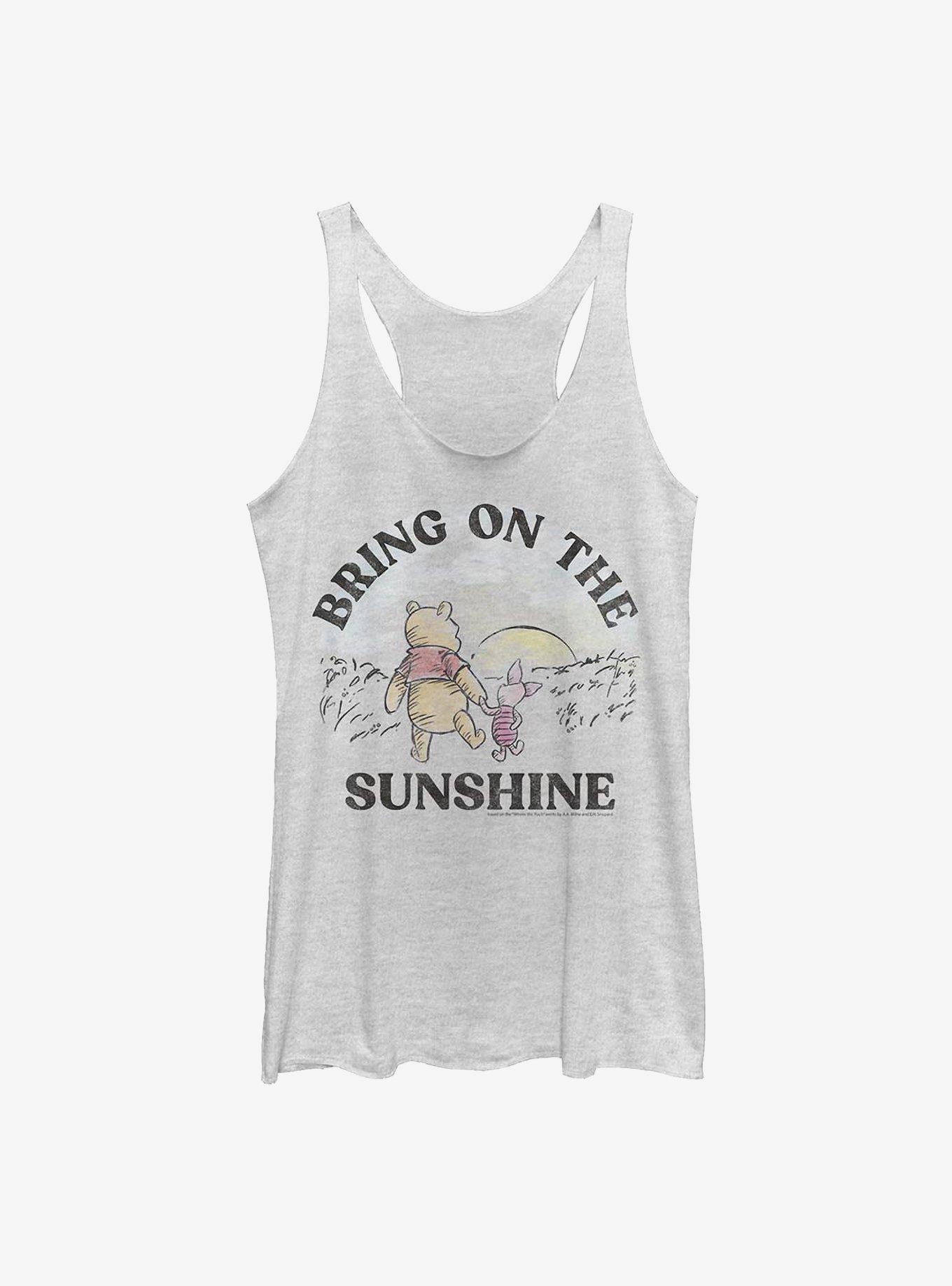 Disney Winnie The Pooh Bring On The Sunshine Girls Tank Top, WHITE HTR, hi-res