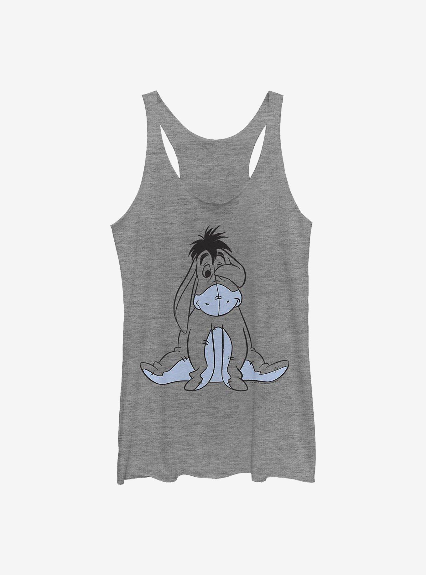 Disney Winnie The Pooh Basic Sketch Eeyore Girls Tank, GRAY HTR, hi-res