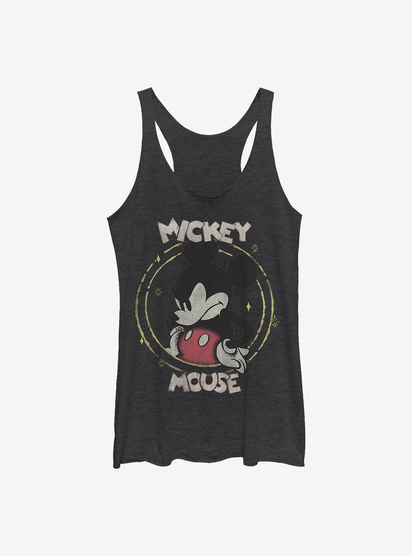 Disney Mickey Mouse Gritty Mickey Girls Tank, BLK HTR, hi-res