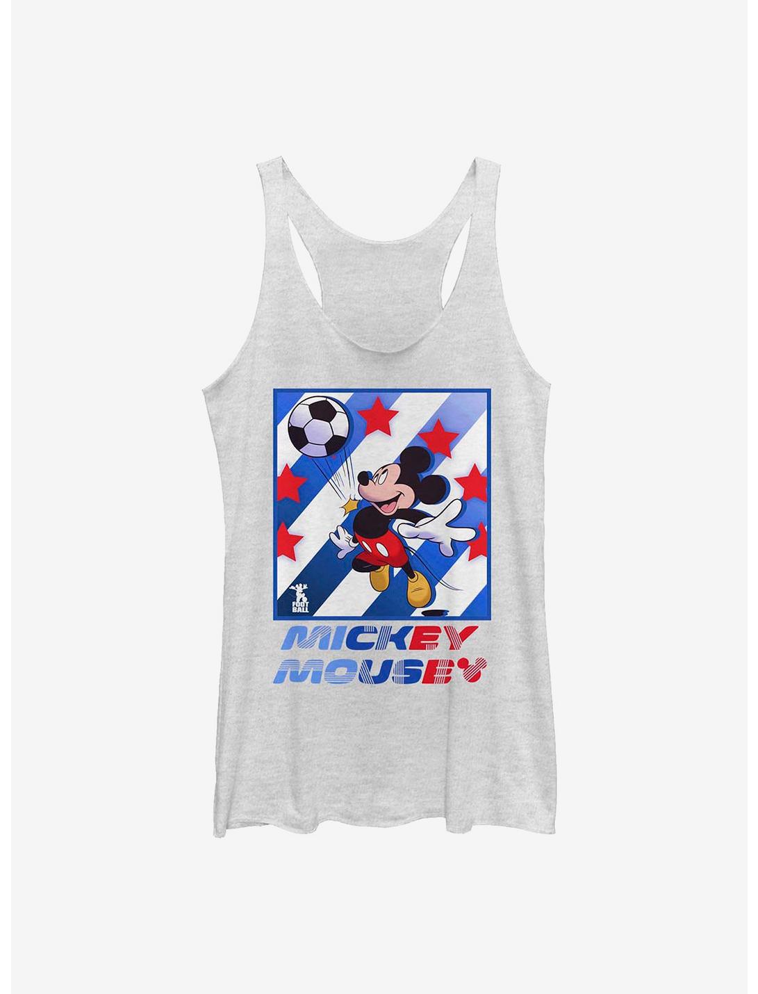 Disney Mickey Mouse Mickey Football Star Girls Tank, WHITE HTR, hi-res