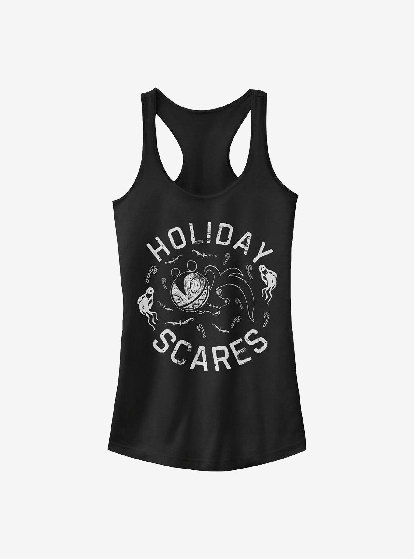 The Nightmare Before Christmas Holiday Scares Doll Girls Tank Top, BLACK, hi-res