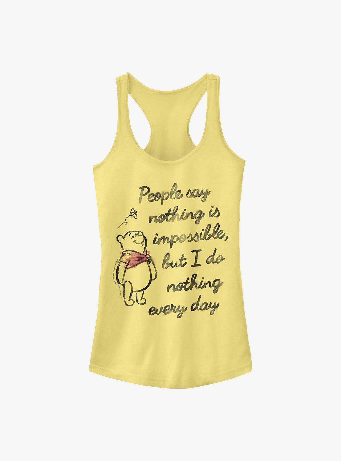 Disney Winnie The Pooh Impossible Girls Tank, BANANA, hi-res