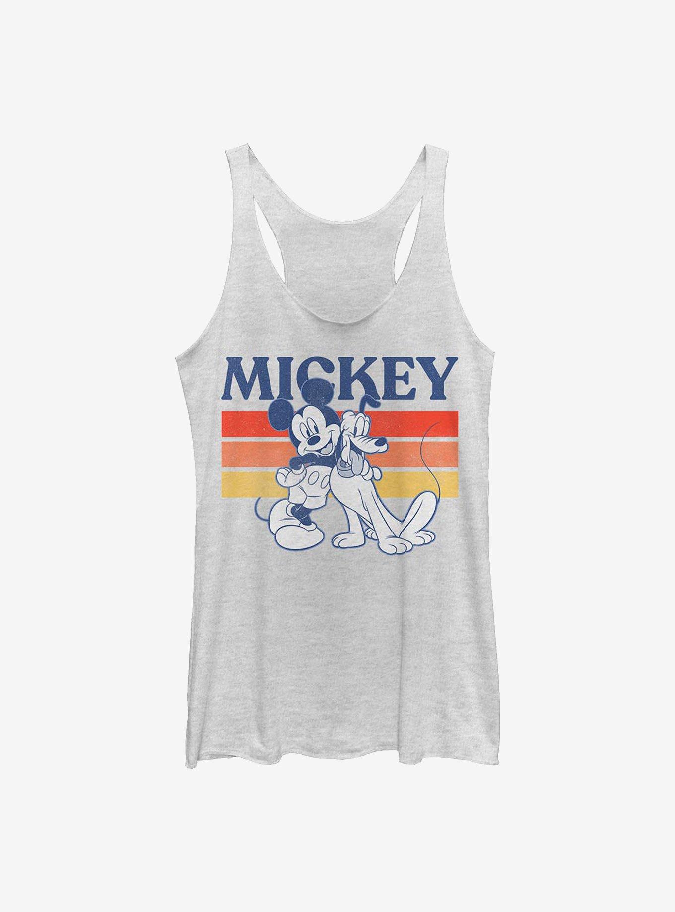 Disney Mickey Mouse & Pluto Retro Squad Girls Tank Top