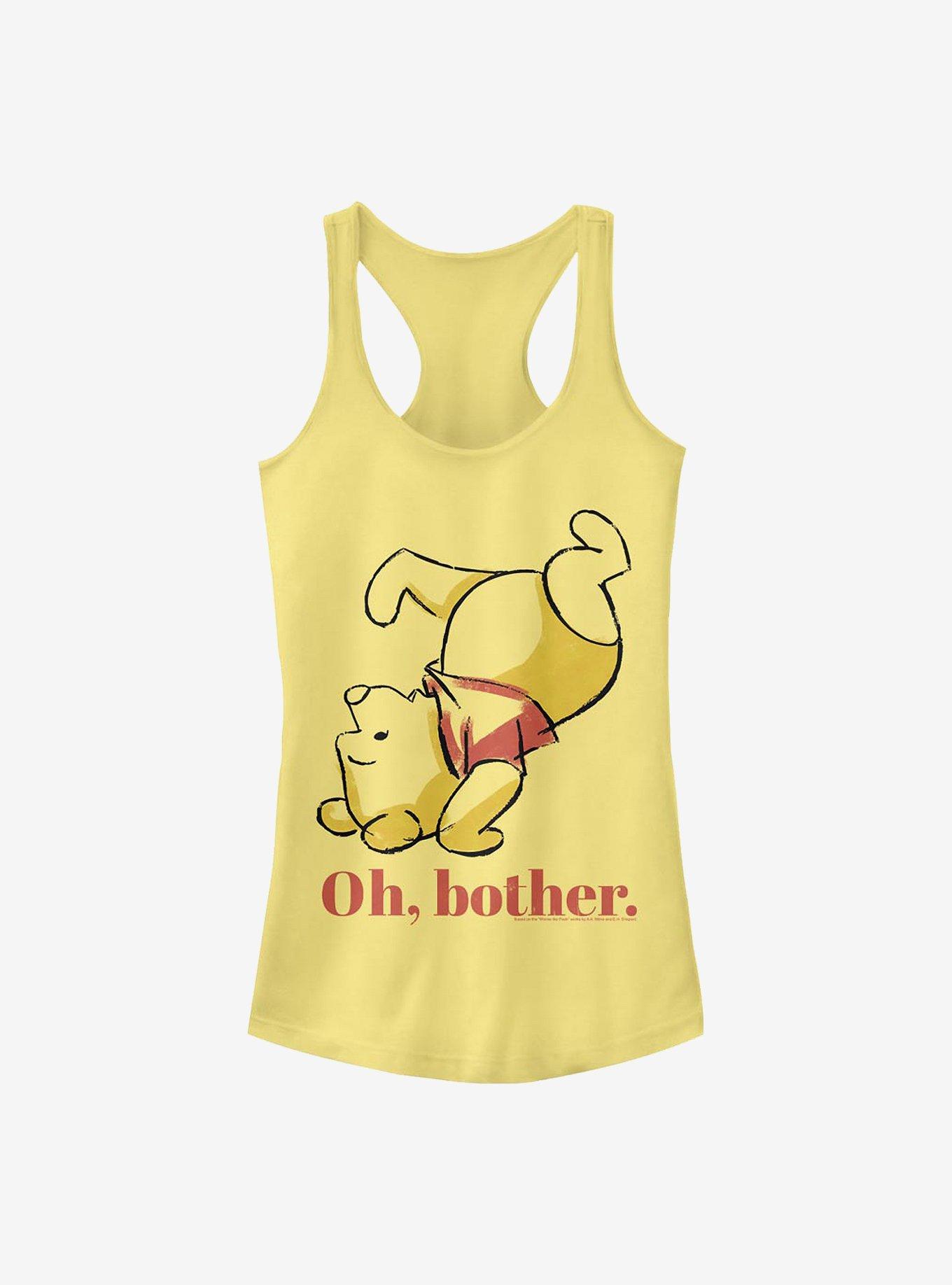 Disney Winnie The Pooh Oh Bother Bear Girls Tank, BANANA, hi-res