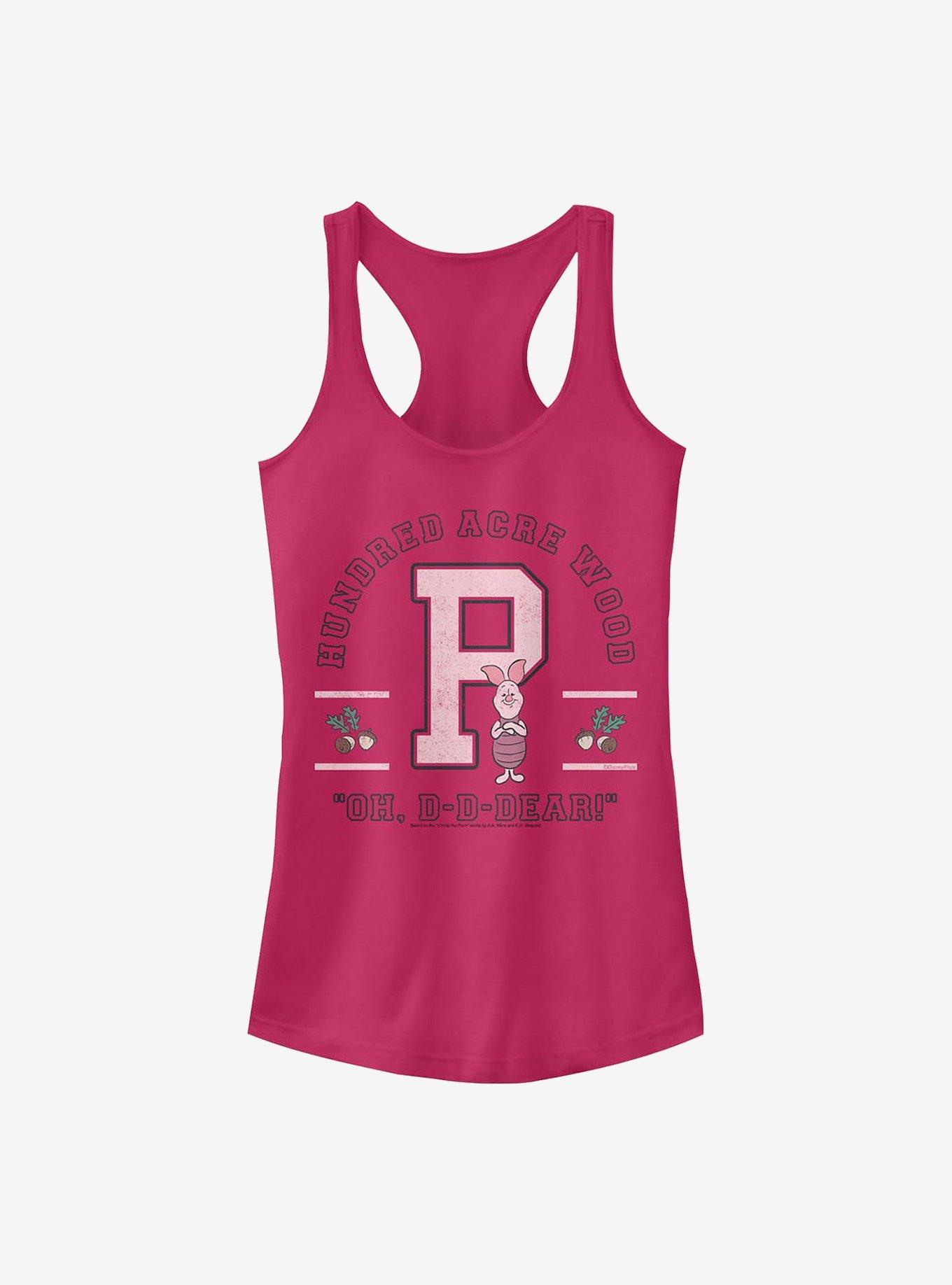 Disney Winnie The Pooh Piglet Collegiate Girls Tank, , hi-res