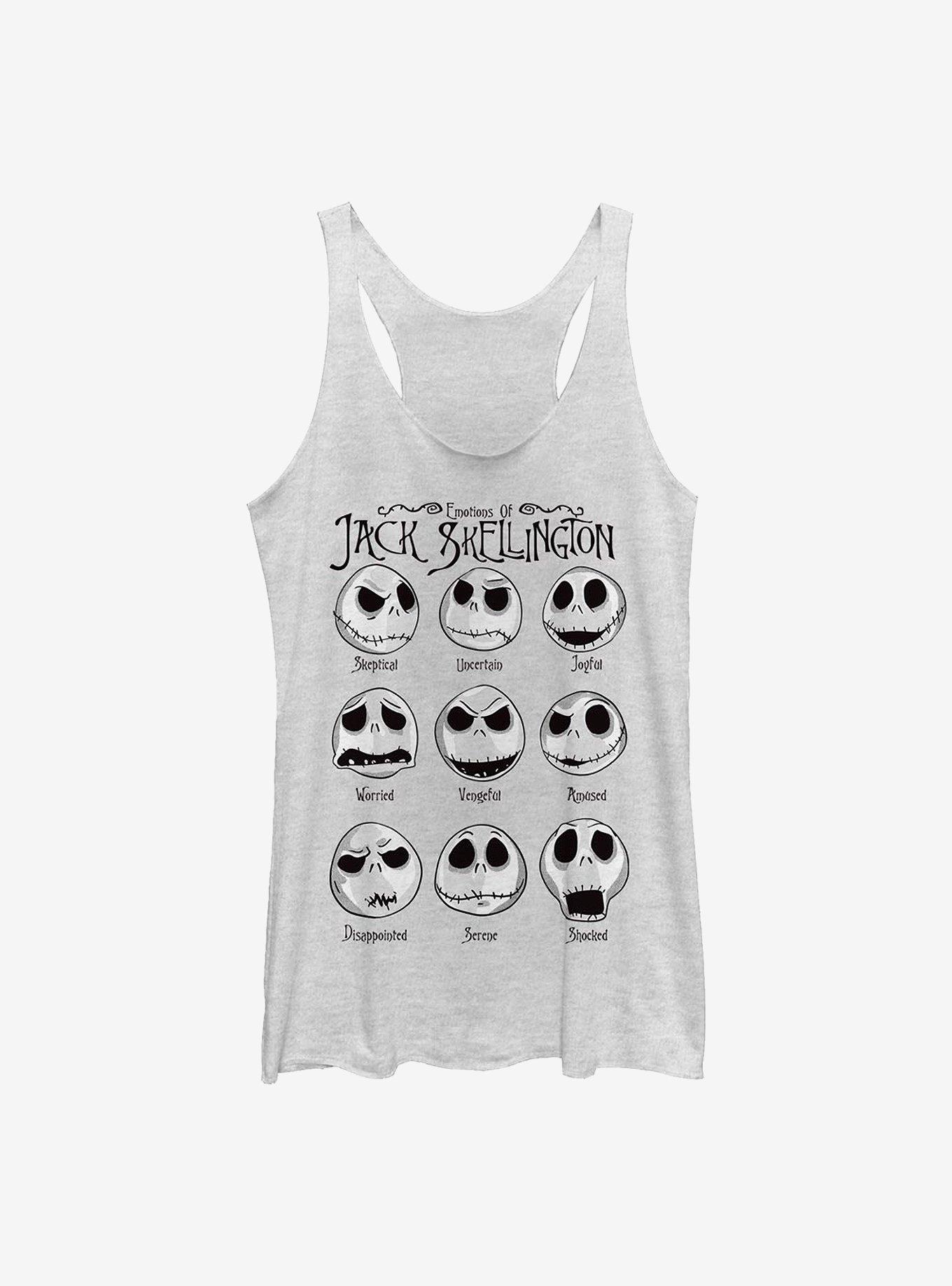 Disney The Nightmare Before Christmas Jack Emotions Girls Tank, WHITE HTR, hi-res