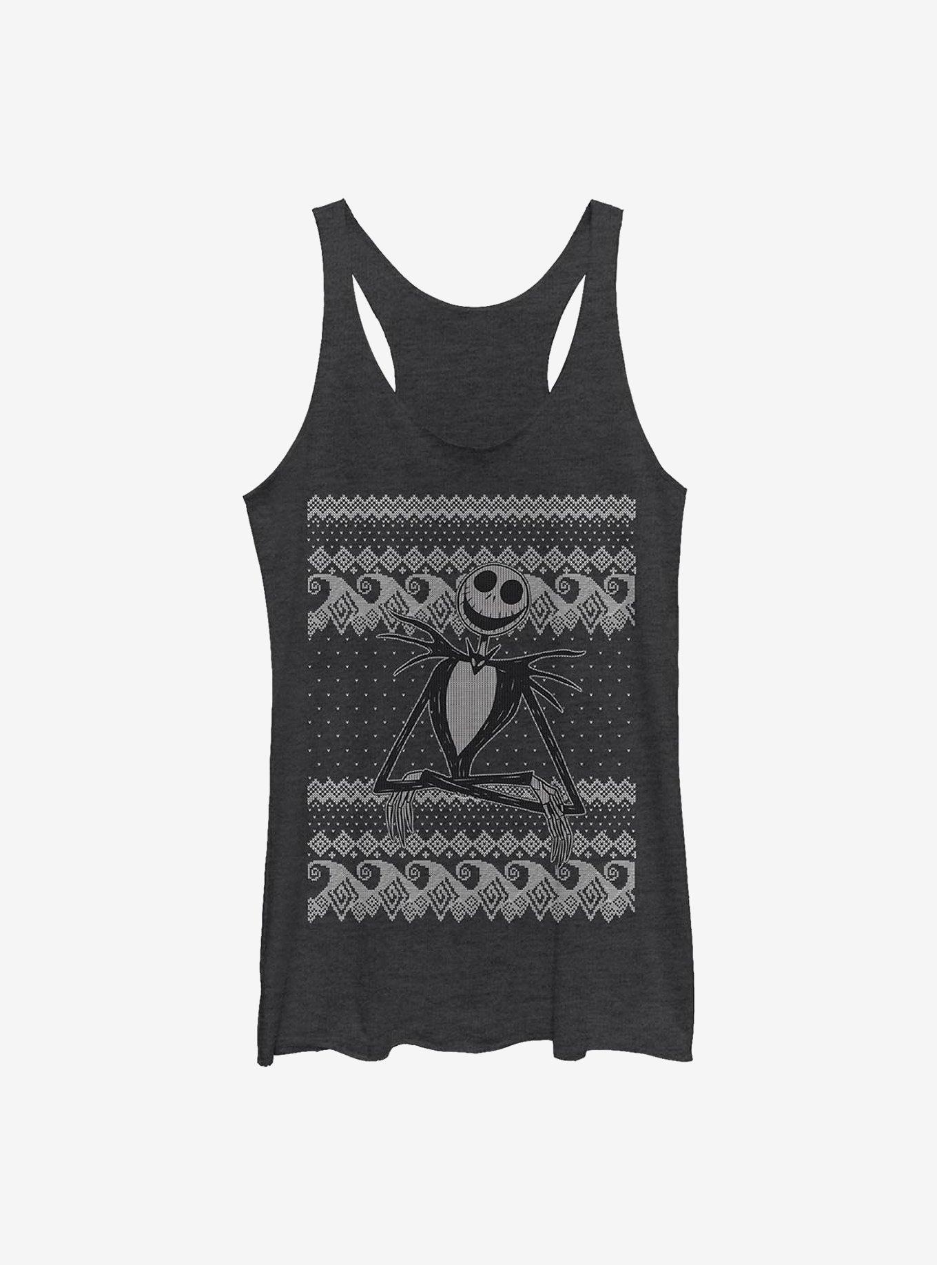 Disney The Nightmare Before Christmas Jack Intarsia Sweater Girls Tank, , hi-res