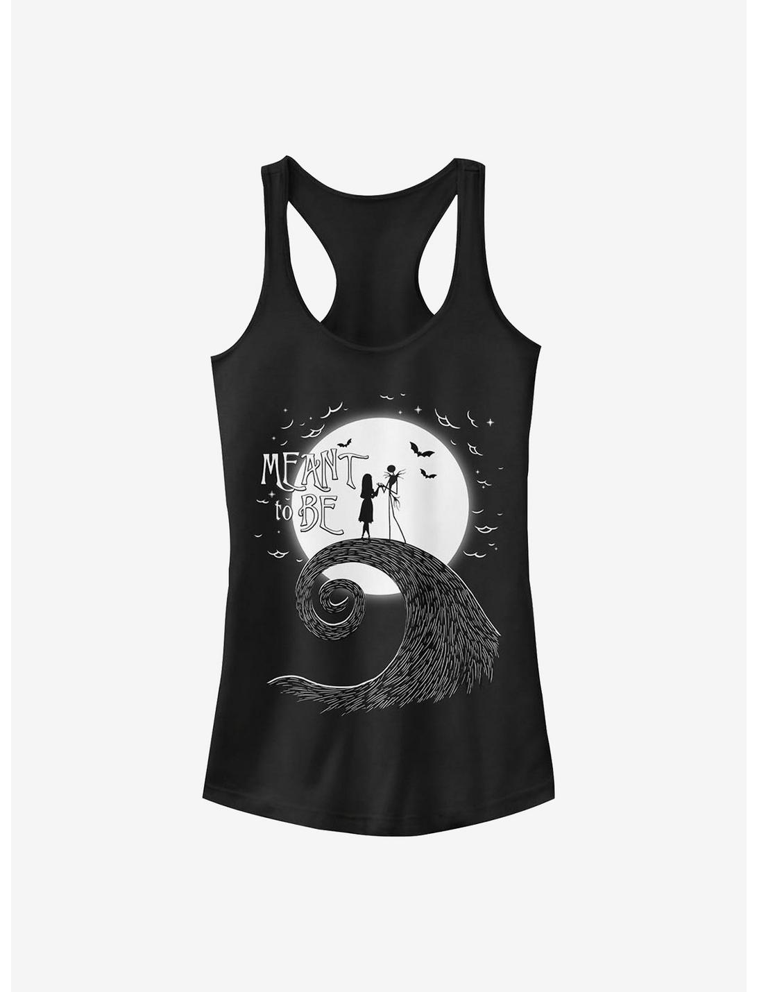 The Nightmare Before Christmas Jack & Sally Meant To Be Girls Tank Top, BLACK, hi-res