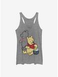 Disney Winnie The Pooh Pooh Line Art Girls Tank, GRAY HTR, hi-res