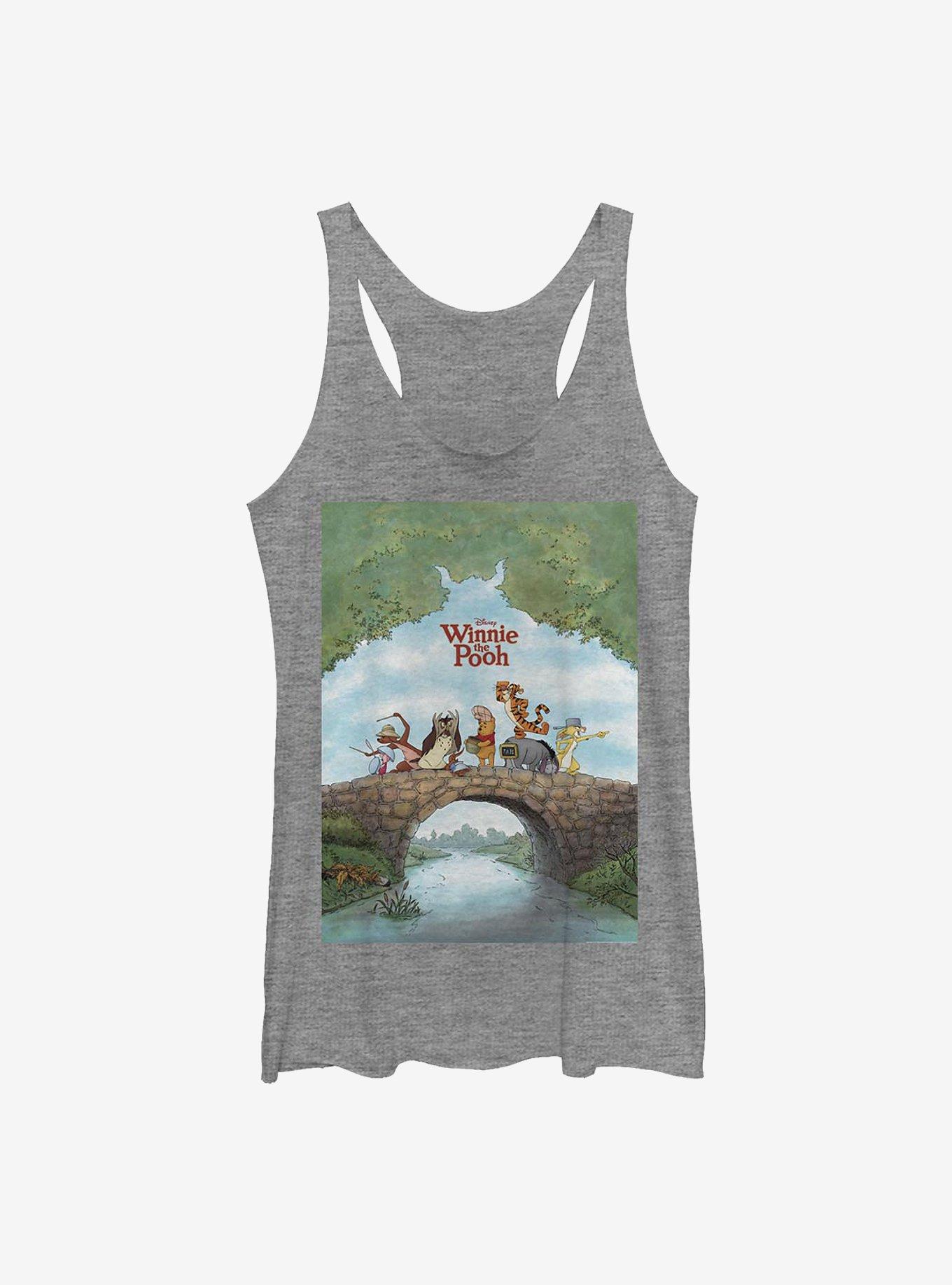 Disney Winnie The Pooh Movie Poster Girls Tank Top, GRAY HTR, hi-res