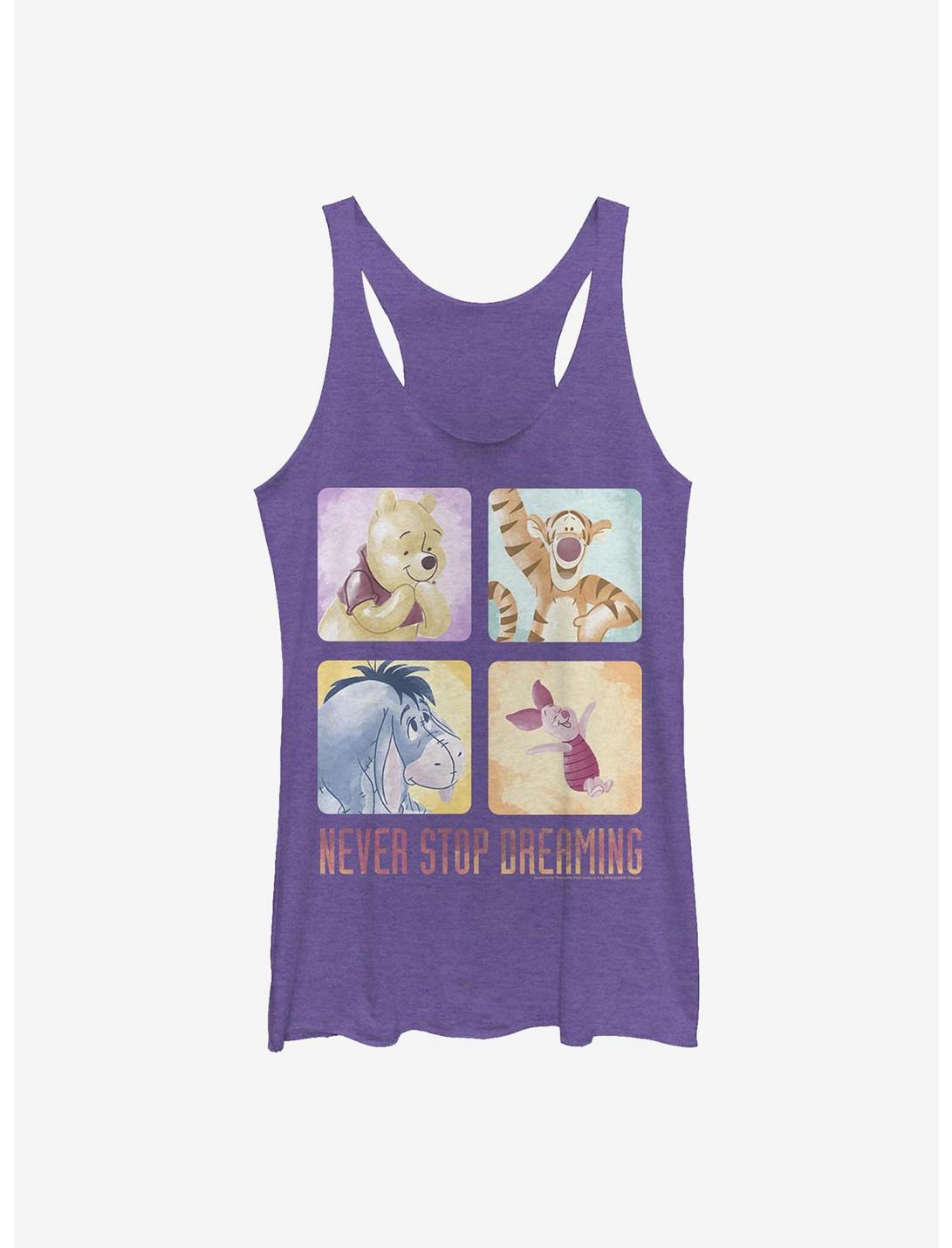 Disney Winnie The Pooh Never Stop Dreaming Girls Tank Top, PUR HTR, hi-res