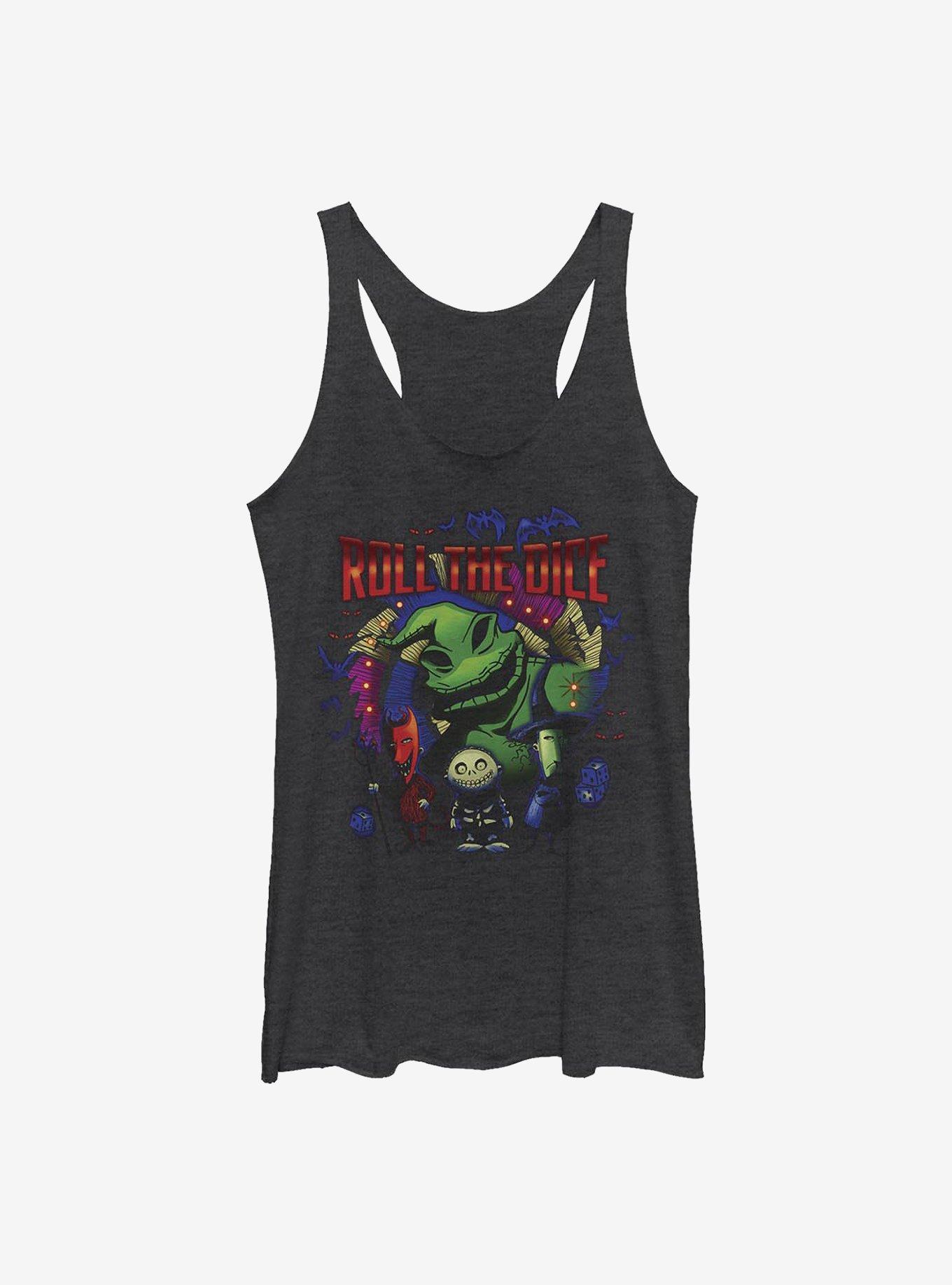 The Nightmare Before Christmas Oogie Dice Girls Tank Top, BLK HTR, hi-res