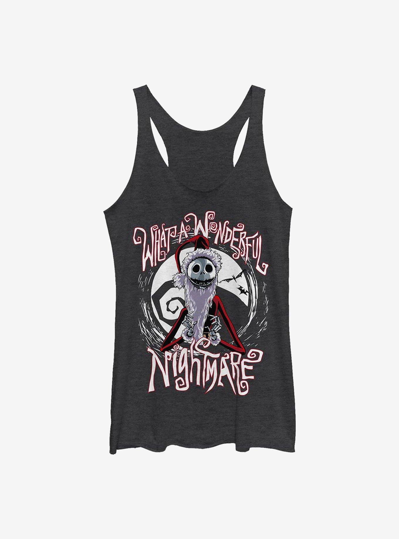 Disney The Nightmare Before Christmas Santa Jack Girls Tank, BLK HTR, hi-res