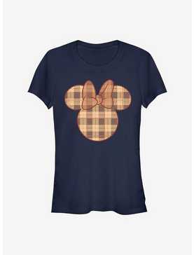 Disney Minnie Mouse Fall Plaid Minnie Girls T-Shirt, , hi-res