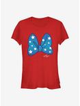 Disney Minnie Mouse Minnie Stars Bow Girls T-Shirt, RED, hi-res