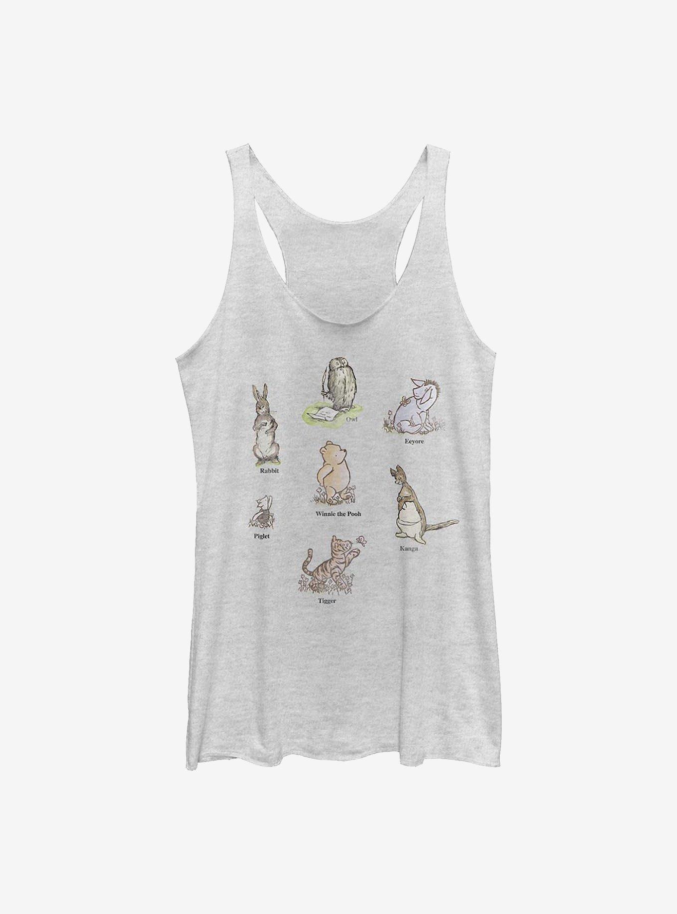 Disney Winnie The Pooh Winnie Poster Girls Tank Top, WHITE HTR, hi-res