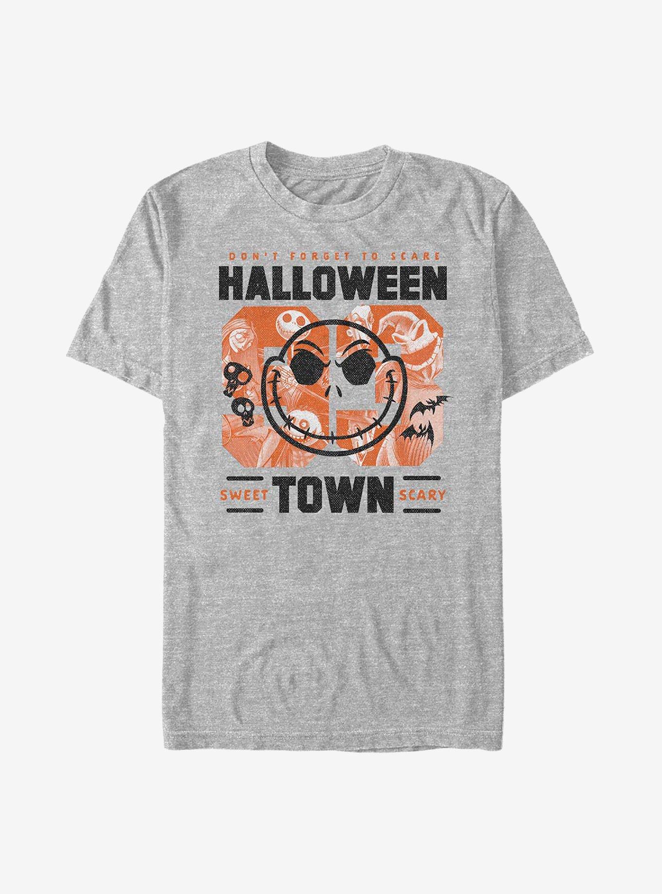 Disney The Nightmare Before Christmas Halloweentown College T-Shirt, ATH HTR, hi-res