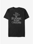 Disney The Nightmare Before Christmas Logo T-Shirt, BLACK, hi-res