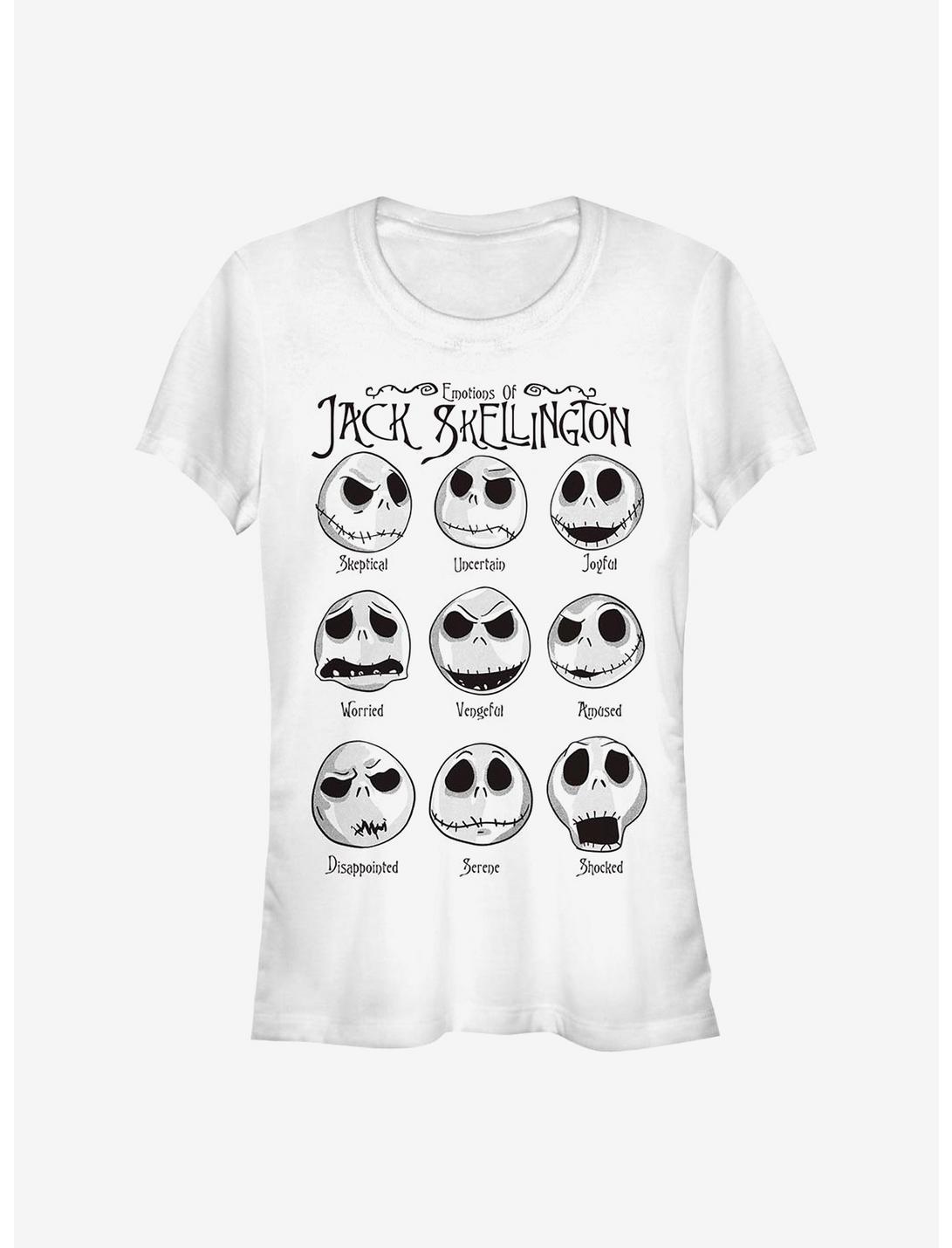 Disney The Nightmare Before Christmas Jack Emotions Girls T-Shirt, WHITE, hi-res