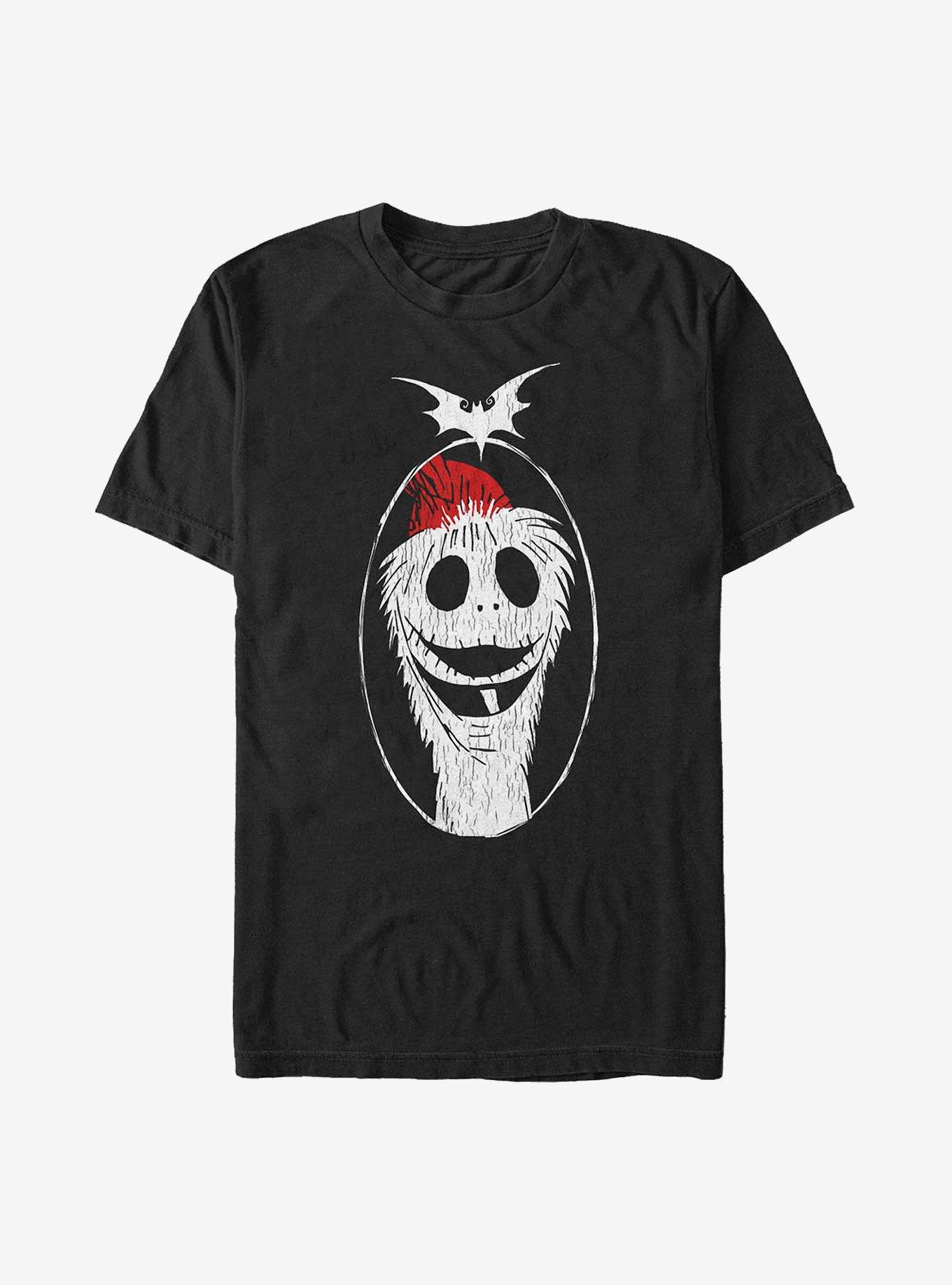 Disney The Nightmare Before Christmas Santa Jack T-Shirt, BLACK, hi-res