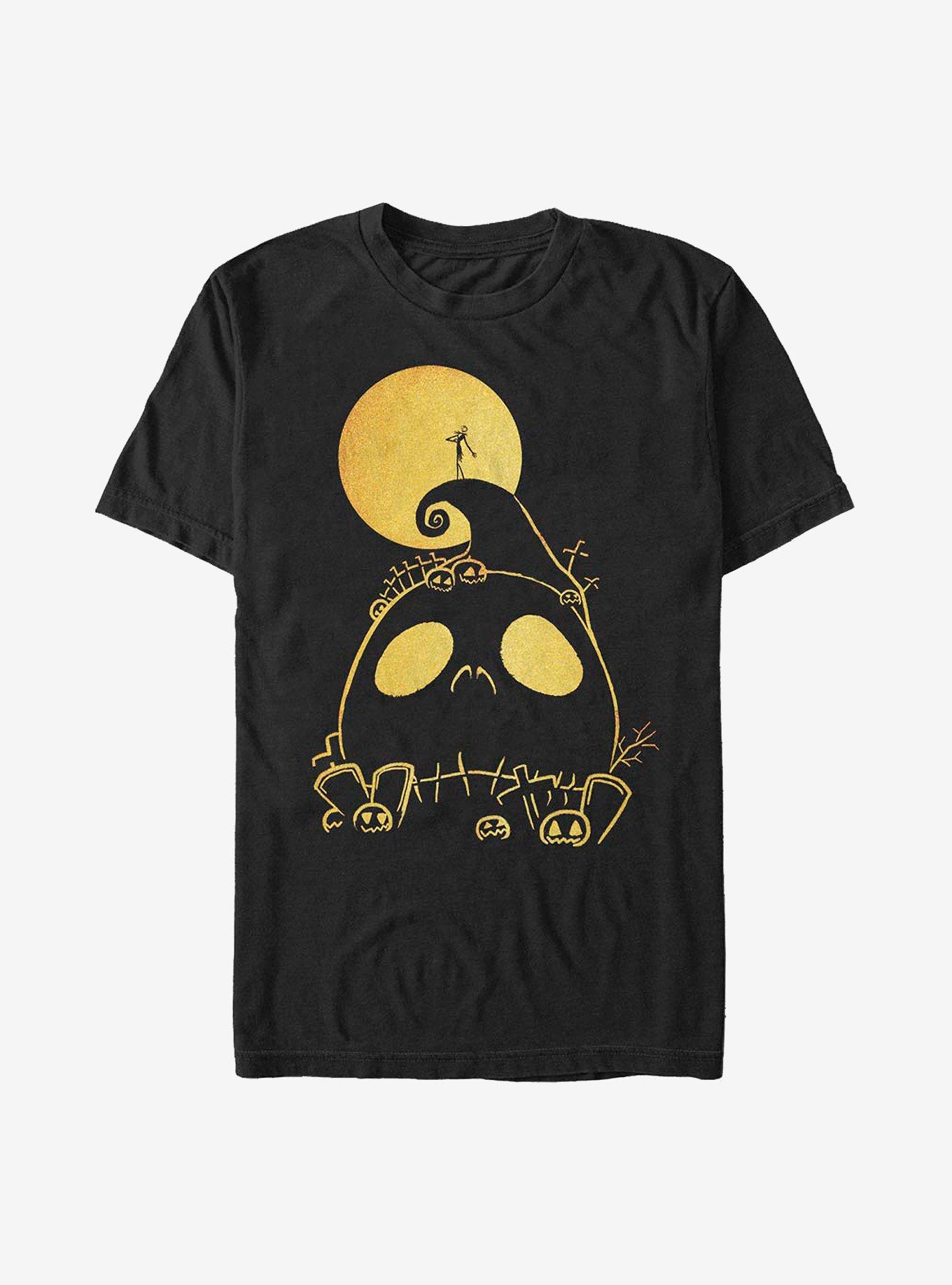 Disney The Nightmare Before Christmas Cemetery T-Shirt, BLACK, hi-res