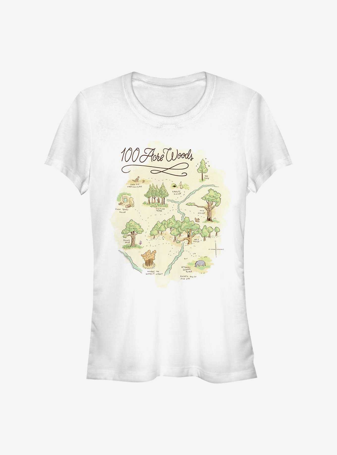 Disney Winnie The Pooh Acre Map Girls T-Shirt, , hi-res