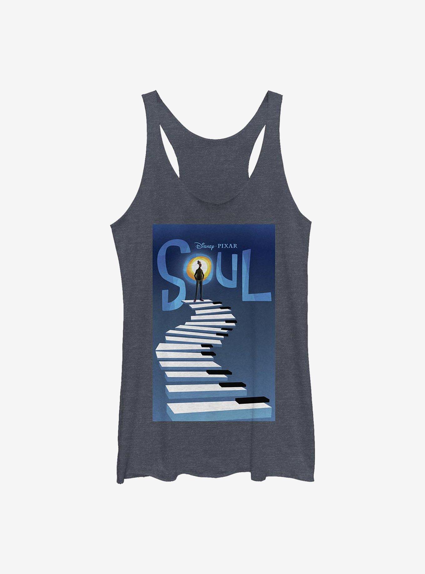 Disney Pixar Soul Poster Girls Tank, NAVY HTR, hi-res