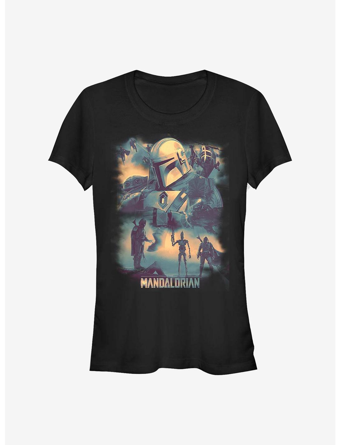 Star Wars The Mandalorian Mando Memory Girls T-Shirt, BLACK, hi-res