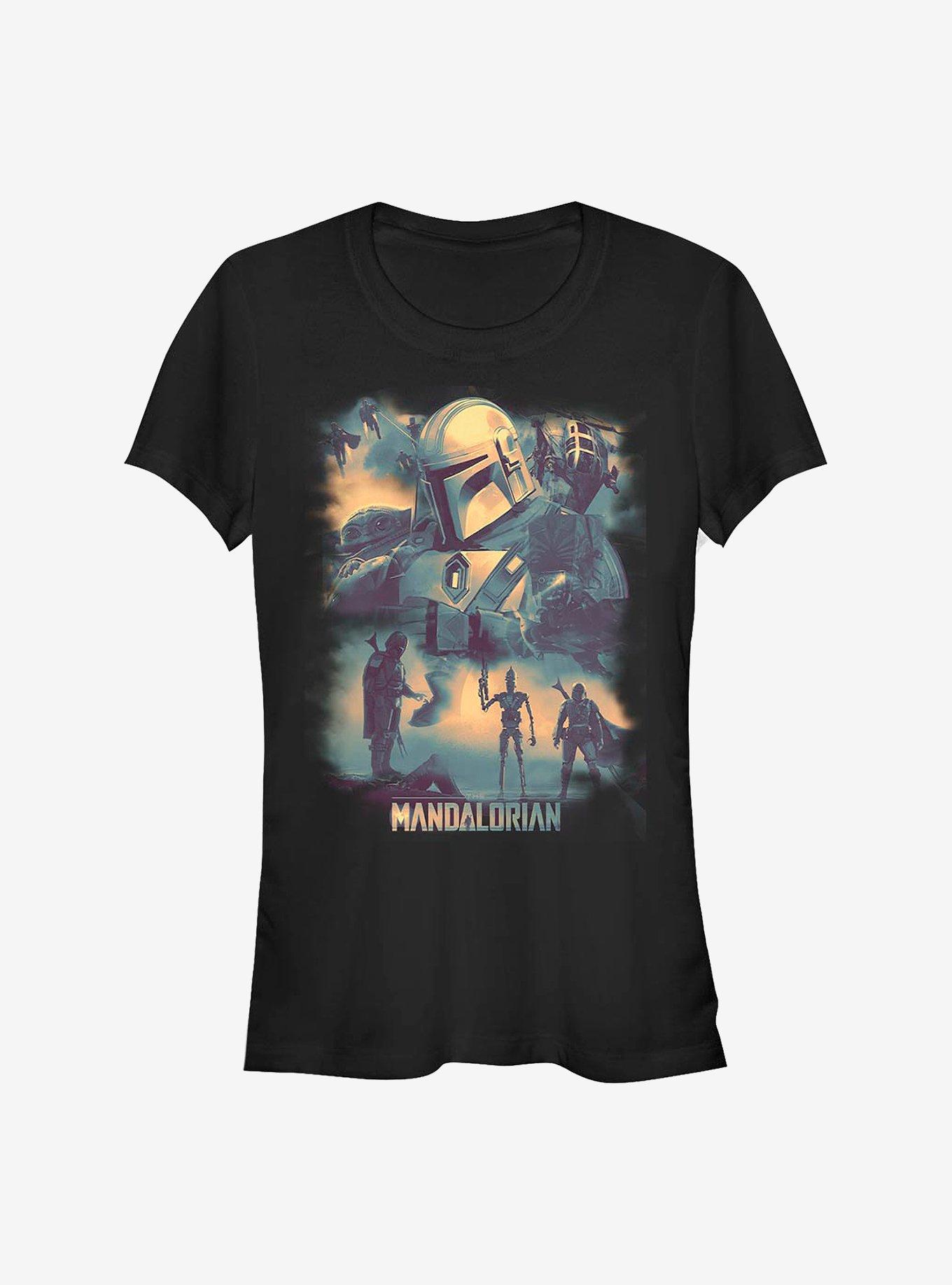 Star Wars The Mandalorian Mando Memory Girls T-Shirt, BLACK, hi-res