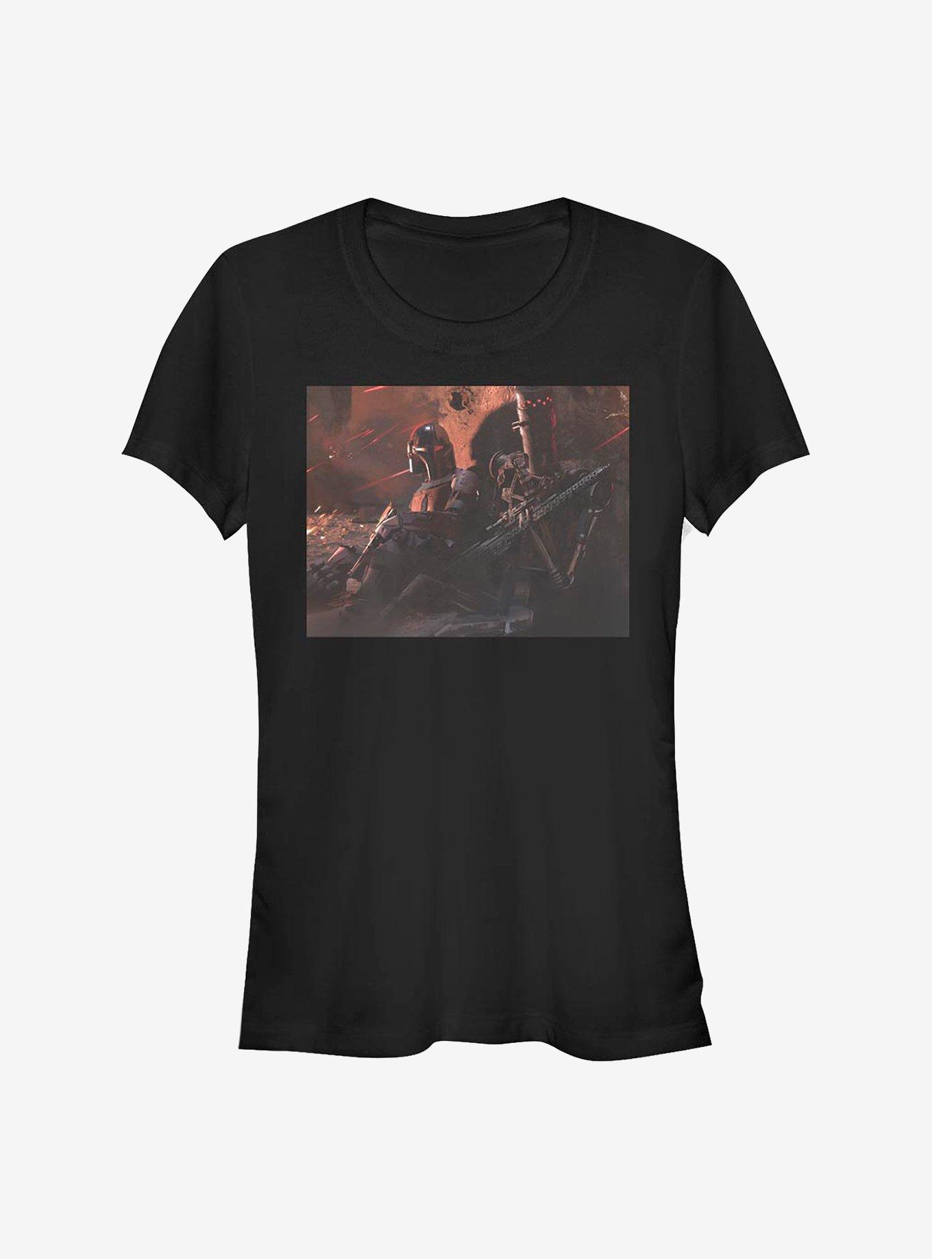 Star Wars The Mandalorian Warzone Girls T-Shirt, BLACK, hi-res