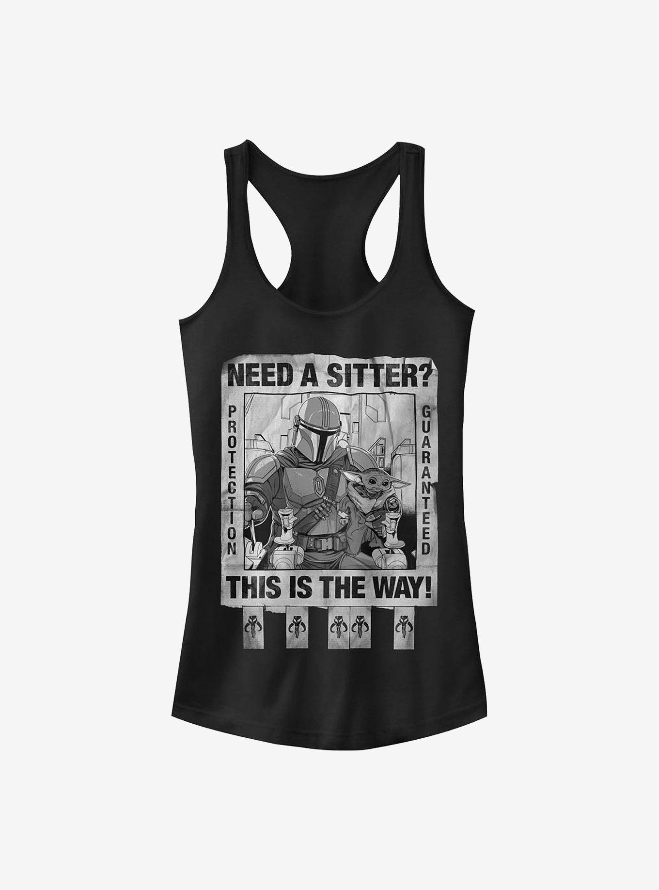 Star Wars The Mandalorian Protection Guaranteed Girls Tank, BLACK, hi-res