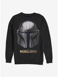 Star Wars The Mandalorian Mandalorian Helmet Crew Sweatshirt, BLACK, hi-res