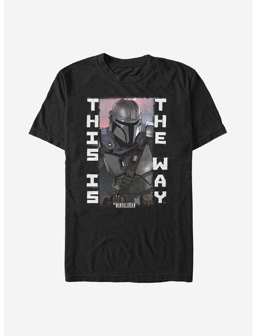 Star Wars The Mandalorian Blaster Battle T-Shirt, BLACK, hi-res